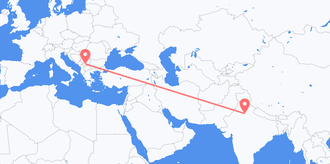 Vuelos de India a Kosovo