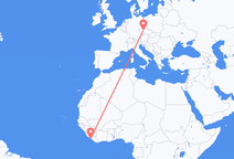Monrovia to Prague