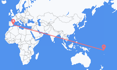 Funafuti to Alicante
