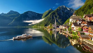 Linz, Austria. Panoramic view of the old town.