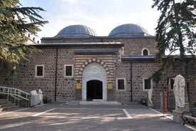 View of Ankara castle and general view of old town.