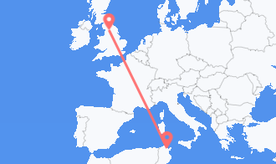 Flights from Tunisia to England