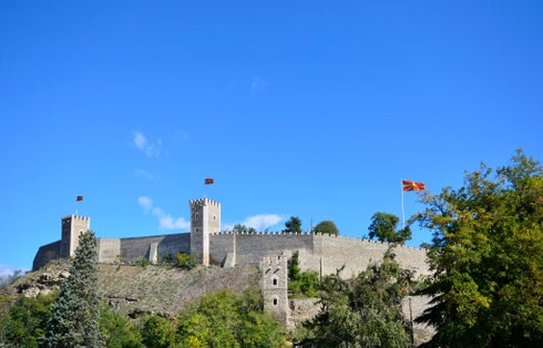 Photo of Skopje Fortress or Skopsko Kale is a historic fortress located in the old town of Skopje city, North Macedonia.