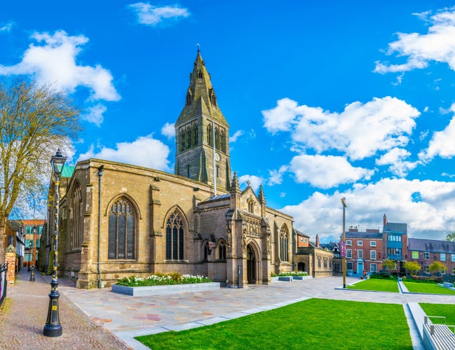 Photo of Cathedral in Leicester, England.