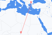 Vluchten van N Djamena naar Alexandroupolis