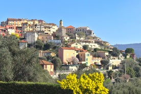 photo of an aerial panoramic view on marina in Beaulieu sur Mer, France.