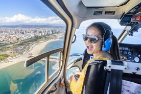 360° Barcelona City Tour með göngu, siglingu og þyrluflugi