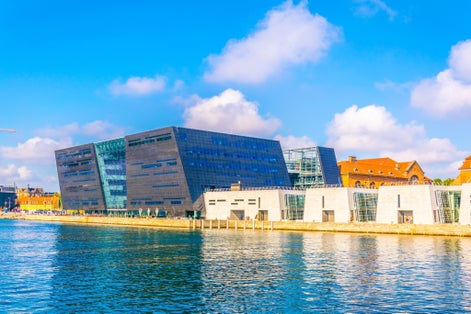 the Royal Library of Copenhagen in denmark, also known as The Black Diamond.