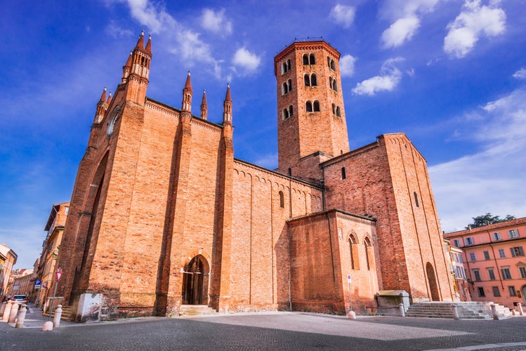 Photo of Basilica of St. Anthony famous for pilgrimage route in Emilia-Romagna, Piacenza, Italy. 