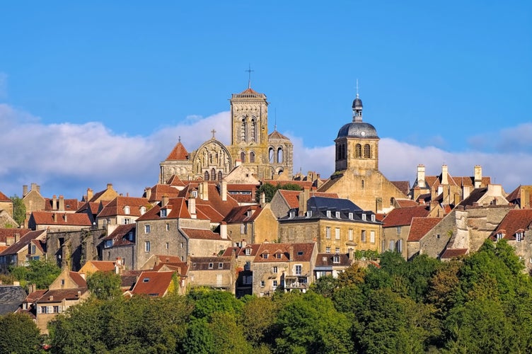 the town Vezelay, Burgundy in France