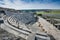 photo of beautiful view of the Roman theater of Segóbriga in Saelices, Spain.