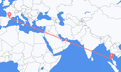 Vuelos de Trang, Tailandia a Andorra la Vieja, Andorra