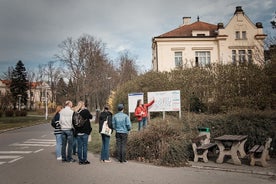 Tour over kerkhof van psychiatrisch ziekenhuis in Bohnice