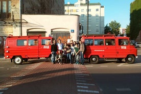 Private Stadtrundfahrt in Warschau in einem kommunistischen Feuerwehr-Minibus