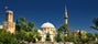 photo of Tekeli Mehmet Pasa mosque in sunny morning in Antalya, Turkey.