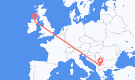 Flights from North Macedonia to Northern Ireland