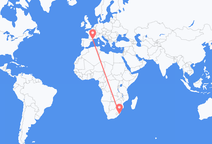 Loty z Durban, Republika Południowej Afryki do Perpignan, Francja