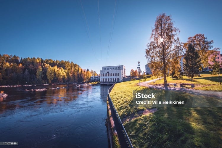 Photo of autumn view of Kajaani ,Finland.