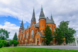 Photo of the town of Lappeenranta from the fortress Linnoitus.