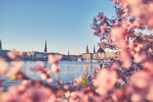 Berlin cityscape with Berlin cathedral and Television tower, Germany.