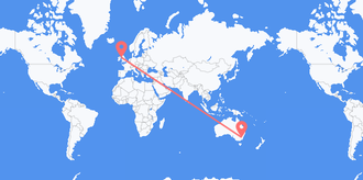 Flüge von Australien nach die Isle of Man