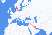 Flyg från Dammam till Ålborg