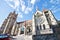 photo of Lausanne Cathedral with blue sky, Lausanne, Switzerland.