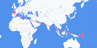 Flights from Solomon Islands to Spain