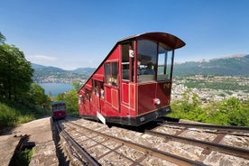 Monte Brè saindo de Lugano por gôndola e barco