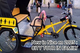 Nice tour by electric bike taxi for 4 people 