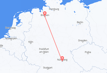 Flights from Nuremberg to Bremen