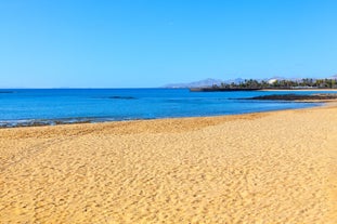 photo of landscape of Charco de San Gines in Arrecife, Lanzarote, Spain.