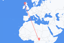 Loty z Bangi, Republika Środkowoafrykańska do Islay, Szkocja