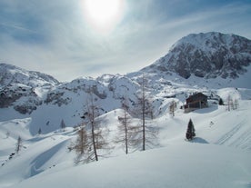photo of a beautiful mountain view at Abtenau is a market town in the Hallein District of Salzburg in Austria.