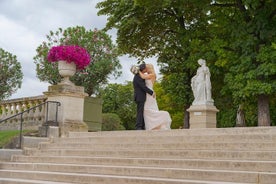 Paris Luxembourg Garden Wedding Vows Fornyelsesceremoni med Photo Shoot