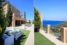 Superb Villa Yiorgos - Heated Pool Jacuzzi - Seaview