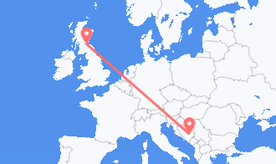 Flights from Bosnia & Herzegovina to Scotland