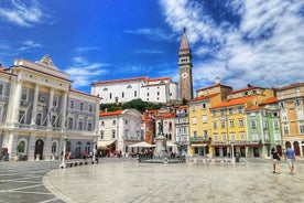 Postojna-hulen, Predjama-slottet og Piran-tur fra Ljubljana