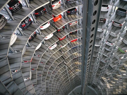 photo of Autostadt from inside Wolfsburg, Germany.