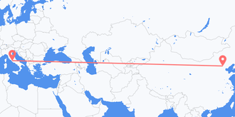 Voli dalla Cina Per l'Italia