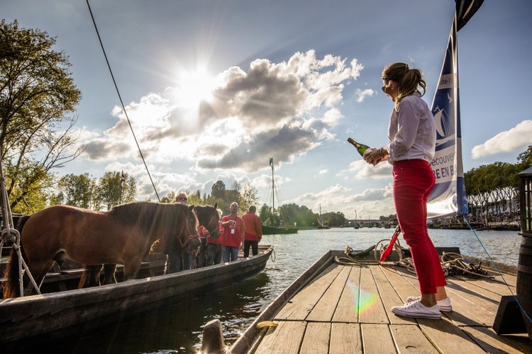 When one of those boats had horses on it. Because why not.