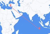 Flyrejser fra Home Island til Gazipaşa