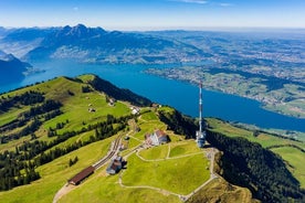 Excursão autoguiada ao Monte Rigi: cruzeiro no Lago Lucerna e spa nas montanhas