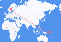 Vols d’Honiara à Stockholm