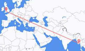 Vols de Myanmar (Birmanie) vers le Pays de Galles