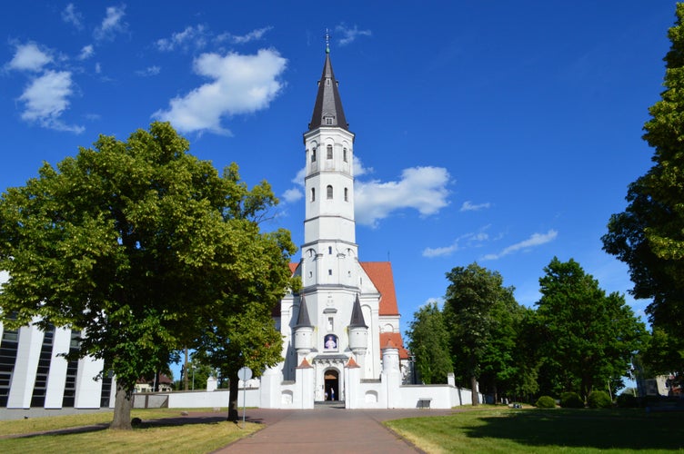 Photo of Cathedral of Saints Peter and Paul in city Siauliai, Lithuania.