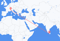 Flights from Colombo to Turin