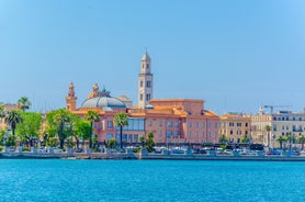 Photo of nice scenic city scape in Monopoli, province of Bari, Italy.