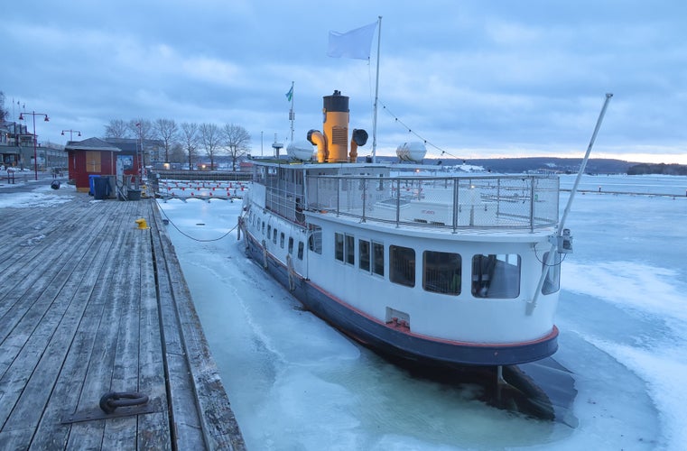 Touristic ship in Ostersund, Sweden.