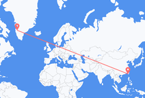 เที่ยวบิน จาก ไถหนัน, ไต้หวัน ไปยัง Kangerlussuaq, กรีนแลนด์